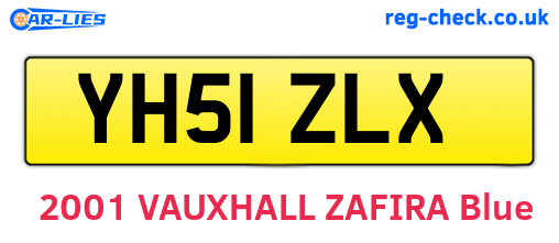 YH51ZLX are the vehicle registration plates.