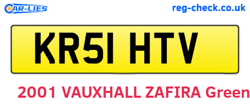 KR51HTV are the vehicle registration plates.