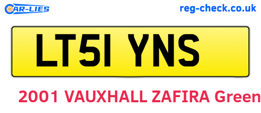 LT51YNS are the vehicle registration plates.