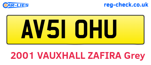 AV51OHU are the vehicle registration plates.