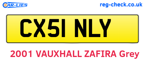 CX51NLY are the vehicle registration plates.