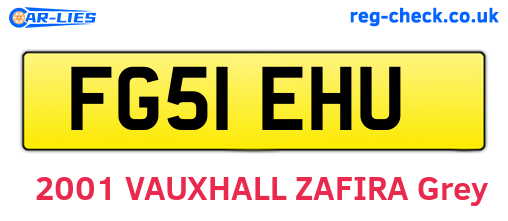 FG51EHU are the vehicle registration plates.