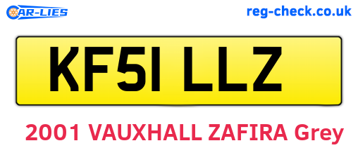 KF51LLZ are the vehicle registration plates.
