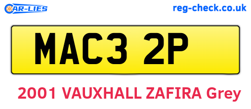 MAC32P are the vehicle registration plates.