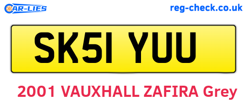 SK51YUU are the vehicle registration plates.