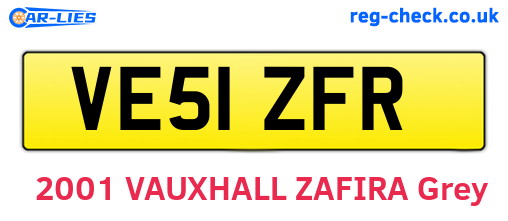 VE51ZFR are the vehicle registration plates.