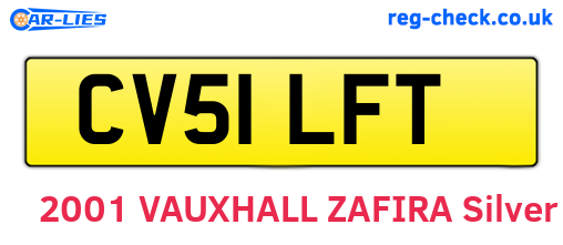 CV51LFT are the vehicle registration plates.