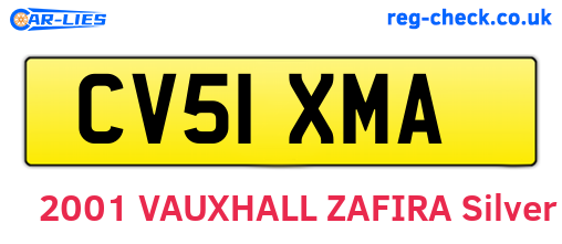 CV51XMA are the vehicle registration plates.