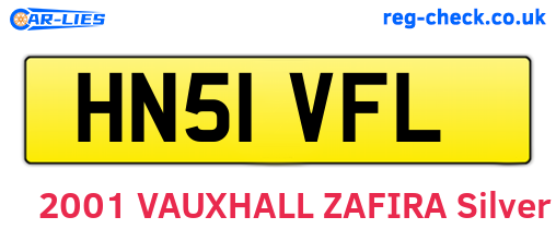 HN51VFL are the vehicle registration plates.