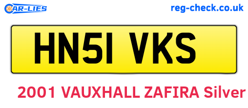 HN51VKS are the vehicle registration plates.