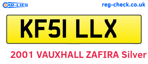 KF51LLX are the vehicle registration plates.