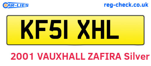 KF51XHL are the vehicle registration plates.