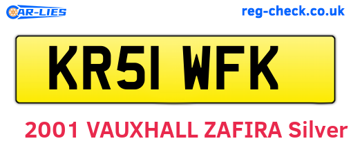 KR51WFK are the vehicle registration plates.