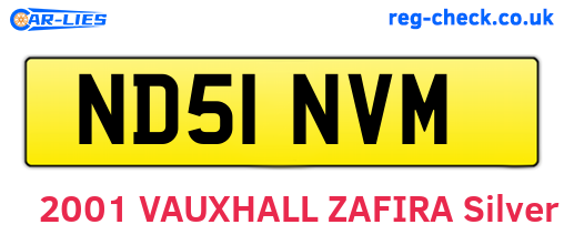 ND51NVM are the vehicle registration plates.
