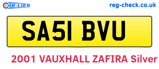SA51BVU are the vehicle registration plates.
