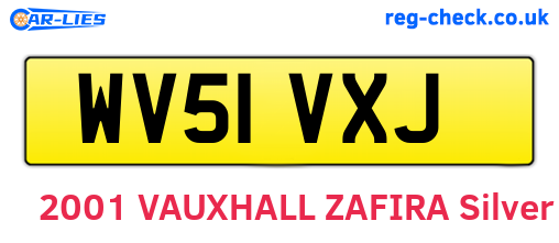 WV51VXJ are the vehicle registration plates.