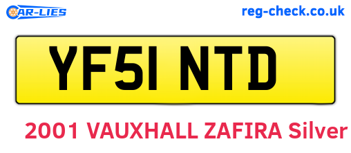 YF51NTD are the vehicle registration plates.