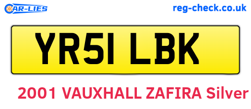 YR51LBK are the vehicle registration plates.