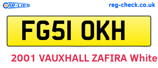 FG51OKH are the vehicle registration plates.