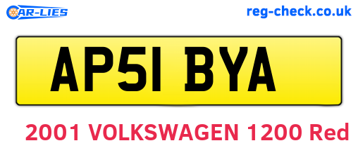 AP51BYA are the vehicle registration plates.
