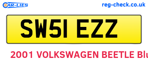 SW51EZZ are the vehicle registration plates.