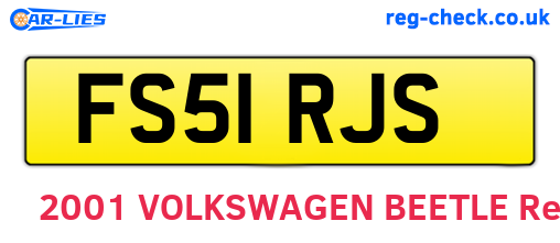 FS51RJS are the vehicle registration plates.