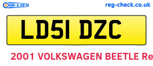 LD51DZC are the vehicle registration plates.