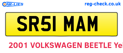 SR51MAM are the vehicle registration plates.