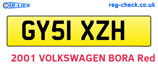 GY51XZH are the vehicle registration plates.