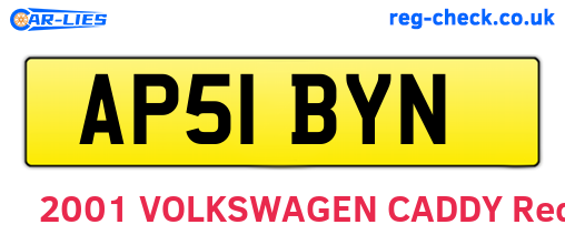 AP51BYN are the vehicle registration plates.
