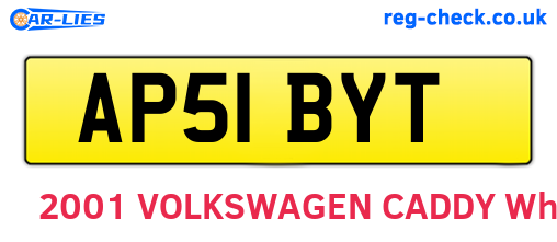 AP51BYT are the vehicle registration plates.
