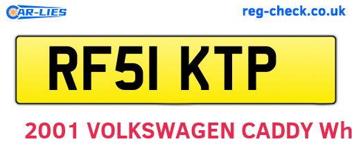 RF51KTP are the vehicle registration plates.