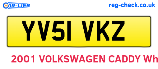 YV51VKZ are the vehicle registration plates.