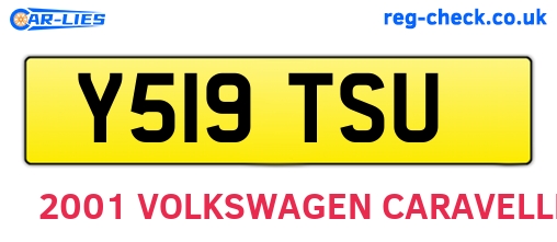 Y519TSU are the vehicle registration plates.