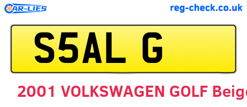 S5ALG are the vehicle registration plates.