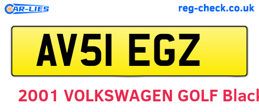 AV51EGZ are the vehicle registration plates.