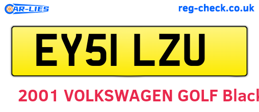 EY51LZU are the vehicle registration plates.