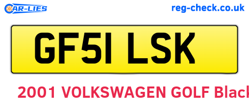 GF51LSK are the vehicle registration plates.