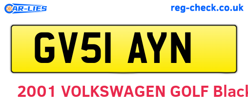 GV51AYN are the vehicle registration plates.