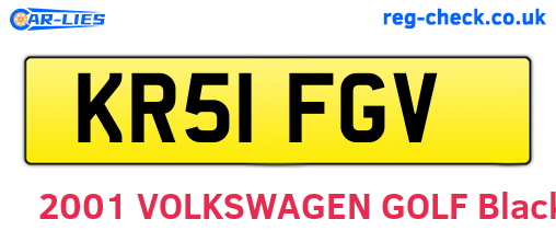 KR51FGV are the vehicle registration plates.