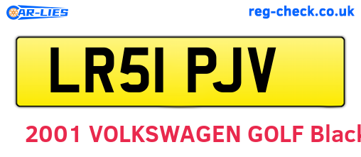 LR51PJV are the vehicle registration plates.