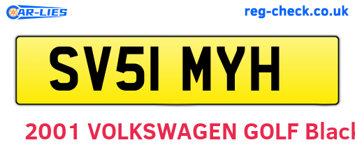 SV51MYH are the vehicle registration plates.