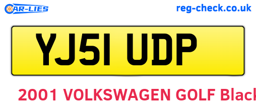 YJ51UDP are the vehicle registration plates.