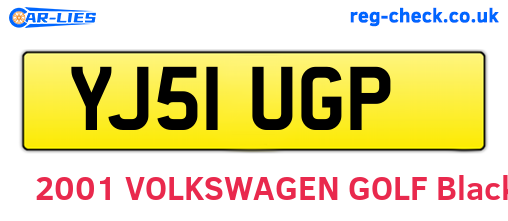 YJ51UGP are the vehicle registration plates.