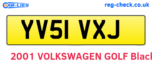YV51VXJ are the vehicle registration plates.