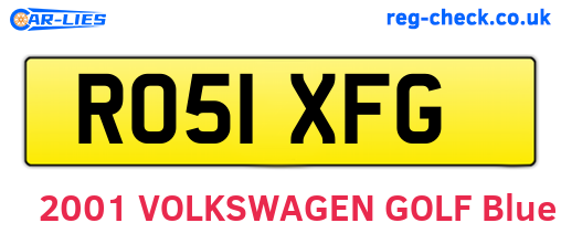 RO51XFG are the vehicle registration plates.