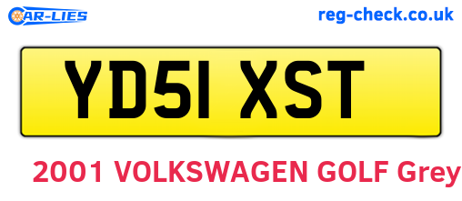 YD51XST are the vehicle registration plates.