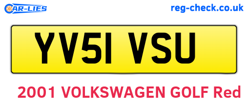 YV51VSU are the vehicle registration plates.
