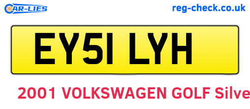 EY51LYH are the vehicle registration plates.