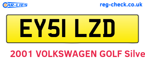 EY51LZD are the vehicle registration plates.